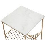 Premier Housewares Stranska mizica z marmorno mizno ploščo 40x40 cm Mandoli – | Shoptok.si