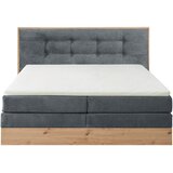 Livetastic POSTELJA BOXSPRING 180 cm x 200 cm , les, tekstil, leseni material antracit | Shoptok.si