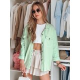 DStreet Kurtka damska koszulowa oversize OVERBOR miętowa | shoptok.hr