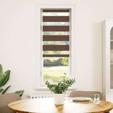 vidaXL Zebra senčilo rjave 50x150 cm tkanina širina 45,9cm poliester | Shoptok.si
