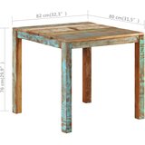  Blagovaonski stol 82 x 80 x 76 cm od masivnog obnovljenog drva | shoptok.hr
