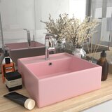 vidaXL Luksuzni četvrtasti umivaonik mat rozi 41 x 41 cm keramički | shoptok.hr