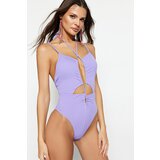 Trendyol swimsuit - purple - plain Cene