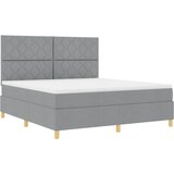  Krevet s opruga kutije Svijetlo siva 180 x 200 cm tkanina | shoptok.hr
