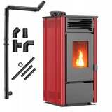 THUNDER Peč na pelete – Wi-Fi upravljanje, 16 kg rezervoar, avtomatsko ogrevanje ® SOPHIA-RED 8,1 kW, (5000098561) | Shoptok.si