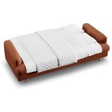 Micadoni Raztegljiva/s prostorom za shranjevanje sedežna garnitura v barvi terakote 233 cm Naomi – | Shoptok.si