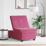  Krevet na razvlačenje Vinska crvena 194 x 67 x 82 cm Baršun | shoptok.hr