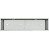  Povišeni Vrtni Planter Srebrno 100 x 26 x 82 cm Cinkani čelik | shoptok.hr