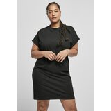 Urban Classics ladies organic cotton cut on sleeve tee dress black Cene