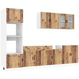  7-dijelni set kuhinjskih ormarića Kalmar konstruiranog drva | shoptok.hr