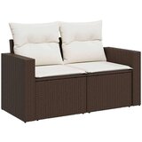 vidaXL 7-dijelni set vrtnih sofa od poliratana s jastucima smeđi | shoptok.hr