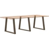  Noge za blagovaonski stol V-oblik 3 kom Prirodni čelik 80 x (72-73,3) cm Čelik | shoptok.hr