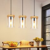 Nettlife viseča svetilka za jedilno mizo s 3 plameni iz vintage stekla E27 viseča svetilka za dnevno sobo, (22122969) | Shoptok.si