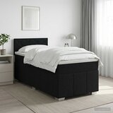  Boxspring krevet s madracem Crna 90 x 200 cm Tkanina | shoptok.hr