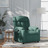 Maison Chic Naslanjač - Relax naslanjač iz temno zelenega blaga, (22062089) | Shoptok.si