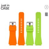 Just in case 2u1 narukvica 22mm orange silikon + neon zelena silikon ( SSR22ORGN )