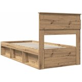  Krevetna konstrukcija Umjetnička hrastovina 75 x 190 cm | shoptok.hr