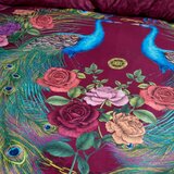 Matthew Williamson Vijolična enojna posteljnina iz bombažnega satena 135x200 cm Xanadu Peacock – | Shoptok.si