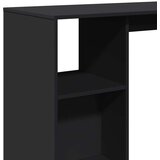 vidaXL Barski stol s policom crni 124x46x103,5 cm konstruirano drvo | shoptok.hr