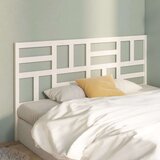  Uzglavlje za krevet bijelo 206 x 4 x 104 cm od masivne borovine | shoptok.hr