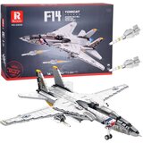  Reobrix konstrukcijske kocke borbeni zrakoplov F-14 Tomcat, 1600 dijelova | shoptok.hr