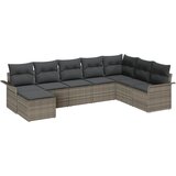  Sjedeća garnitura za vrt 8 kom. Siva Poli ratan 297,5 x 187,5 x 85 cm | shoptok.hr