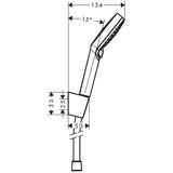 Hansgrohe 26691400 crometta tuš set brez armature u