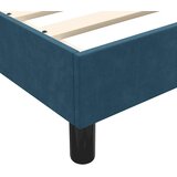 Box spring krevet s madracem tamnoplavi 80x220 cm baršunasti | shoptok.hr