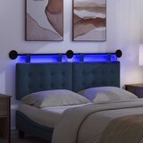  Viseće uzglavlje kreveta S LED svjetlom Plava Tkanina | shoptok.hr