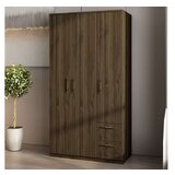 Hanah home merlin - walnut walnut wardrobe | ePonuda.com
