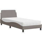  Krevet s madracem Dover smeđesivi 80x200 cm od tkanine | shoptok.hr