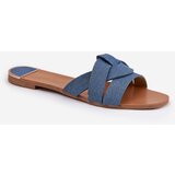 Boto Flat Women's Sandals With Intertwining Straps Denim Selaenor | ePonuda.com