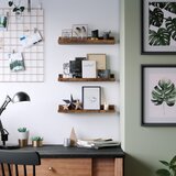  Set 3x zidne police SHELFY braon | Eponuda.com
