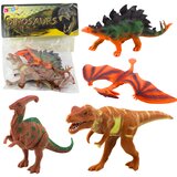  Set figuric dinozavrov 4u1 - T-Rex Pteranodon Stegosaurus Parasaurolophus Cene