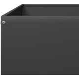  Povišena vrtna gredica crna 100 x 100 x 26 cm od čelika | shoptok.hr