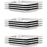  Gastronomske posode 12 kosov GN 1/4 20 mm nerjaveče jeklo, (20769827) | Shoptok.si