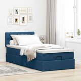 vidaXL otomanski krevet s madracem plavi 100x200 cm tkanine | shoptok.hr