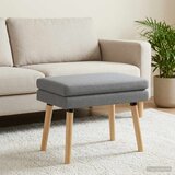  Klupa s dvostrukim slojem Svjetlosiva 60 x 40 x 46 cm Tkanina | shoptok.hr