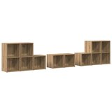  Set TV stalka Zidne 8 pcs Umjetnički hrast Konstruirano drvo | shoptok.hr