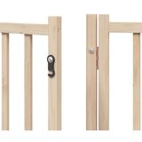 vidaXL Vrata za pse s vratašcima 6 panela sklopiva 480 cm drvo topole | shoptok.hr