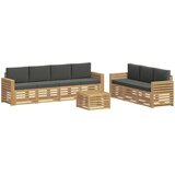 Setovi sofa 8 kom. Bijela i antracit Poliester | Shoptok.si