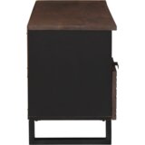 vidaXL TV omara 100x33.5x46 cm Trdna lesena mangovka & inženirski les | Shoptok.si