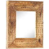 vidaXL Ručno izrezbareno ogledalo 50 x 50 x 11 cm masivno drvo manga | shoptok.hr