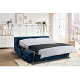 Bobochic Paris Plava sklopiva sofa od samta 184 cm Isadora – | shoptok.hr