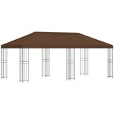 vidaXL Paviljon s stenami 6 x 3 m Rjava Poliester in jeklo 190, (5000218969) | Shoptok.si