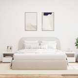  Noćni ormarići s LED svjetlima 2 kom bijeli 50 x 40 x 45 cm | shoptok.hr