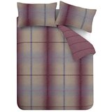 Catherine Lansfield Tamno ružičasta flanelska posteljina za bračni krevet/za produženi krevet 230x220 cm Melrose Tweed Check – | shoptok.hr