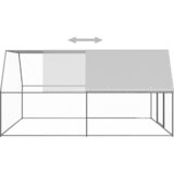  Vanjski kavez za kokoši 3 x 4 x 2 m od pocinčanog čelika | shoptok.hr