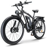 BENFUTO K800 električno kolo, 2 * 1000W dvojni motor, polno vzmetenje. velika izboljšana sprednja vilica, 23ah baterija, 26 * 4.0 maščobne pnevmatike, 21 speeds, barvni zaslon(črna), (21335537) Cene