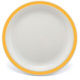  Plitvi Krožnik z Barvnim Robom, Kopoliester, 230mm | Shoptok.si